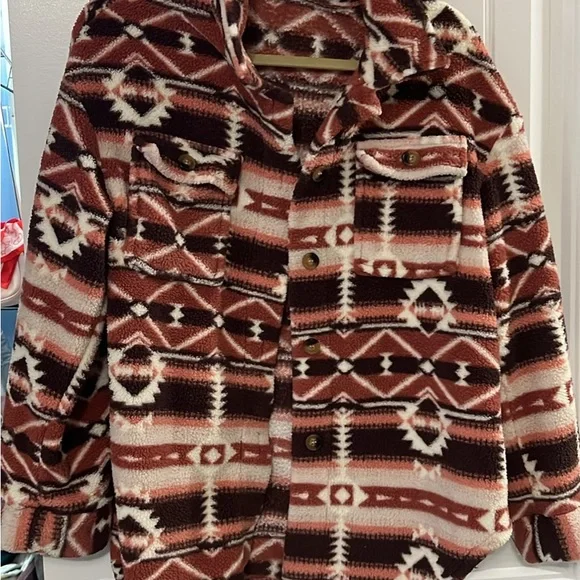 SHEIN Multicolor Patterned Jacket - Picture 1 of 6